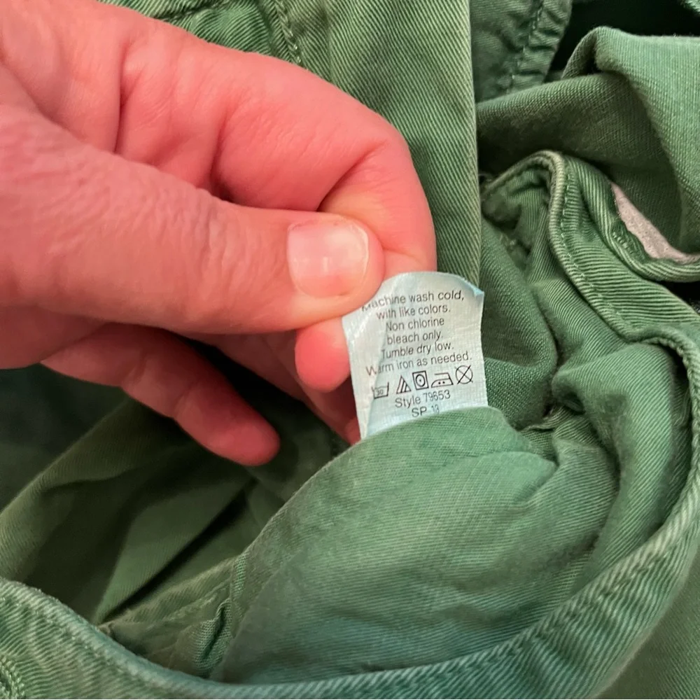 J. Crew Men's Classic Stanton Shorts 11” inseam Dark‎ Green Sz 35” Cotton Twill